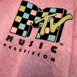 MTV music television pink half-zip sweater XXL (sold out)